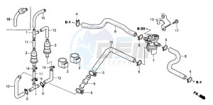 VT750CA drawing AIR INJECTION CONTROL VALVE