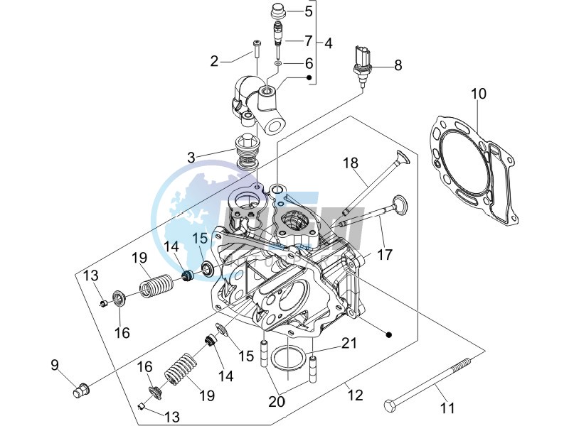 Cilinder head unit - Valve