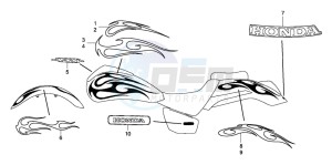 VTX1800C1 drawing EMBLEM/MARK (2)