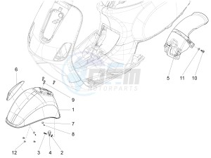 S 125 4T 3V ie drawing Wheel housing - Mudguard