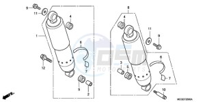 VT750C9 Ireland - (EK / MME) drawing REAR CUSHION