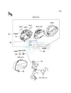 ER-6n ABS ER650DBF XX (EU ME A(FRICA) drawing Meter(s)