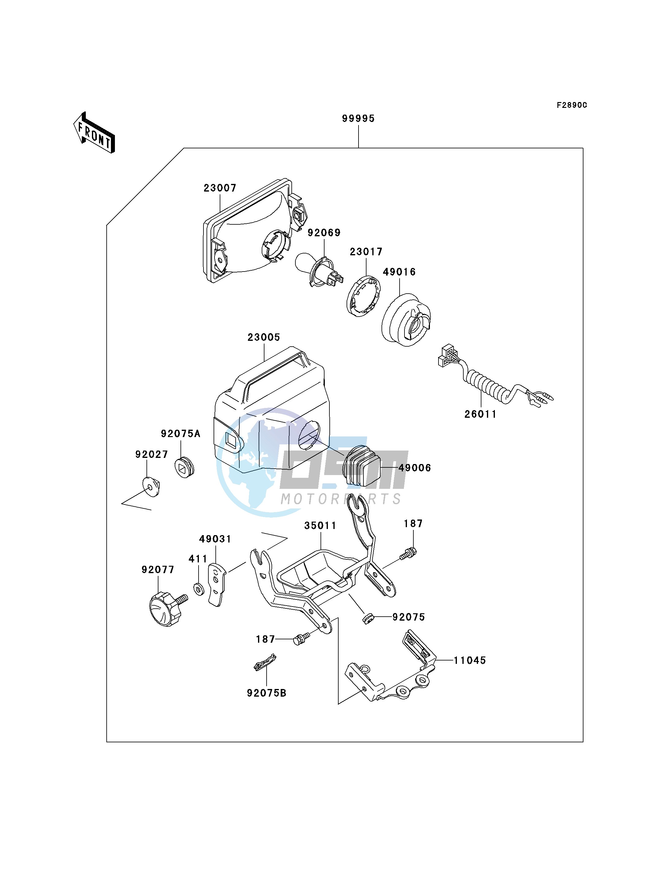 OPTIONAL PARTS-- HEADLIGHT- -