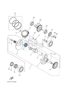 YFM700FWAD YFM70GPAJ GRIZZLY 700 EPS (B1AD) drawing CRANKSHAFT & PISTON