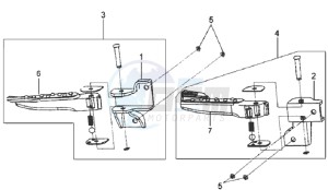 MIO 50 drawing FOOT RESTS L / R