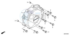 CBR1000RRC drawing A.C. GENERATOR COVER (CBR1000RRC/D/E EXCEPT MA/S)