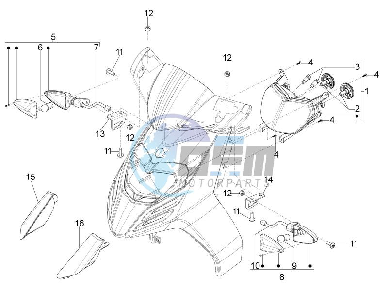 Head lamp - Turn signal lamps