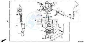 CRF100FC drawing CARBURETOR (CRF100F)