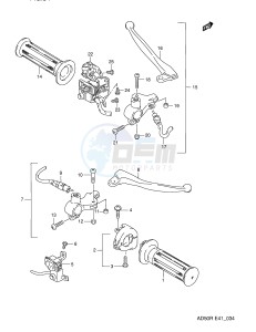 AD50 (E41) drawing HANDLE SWITCH