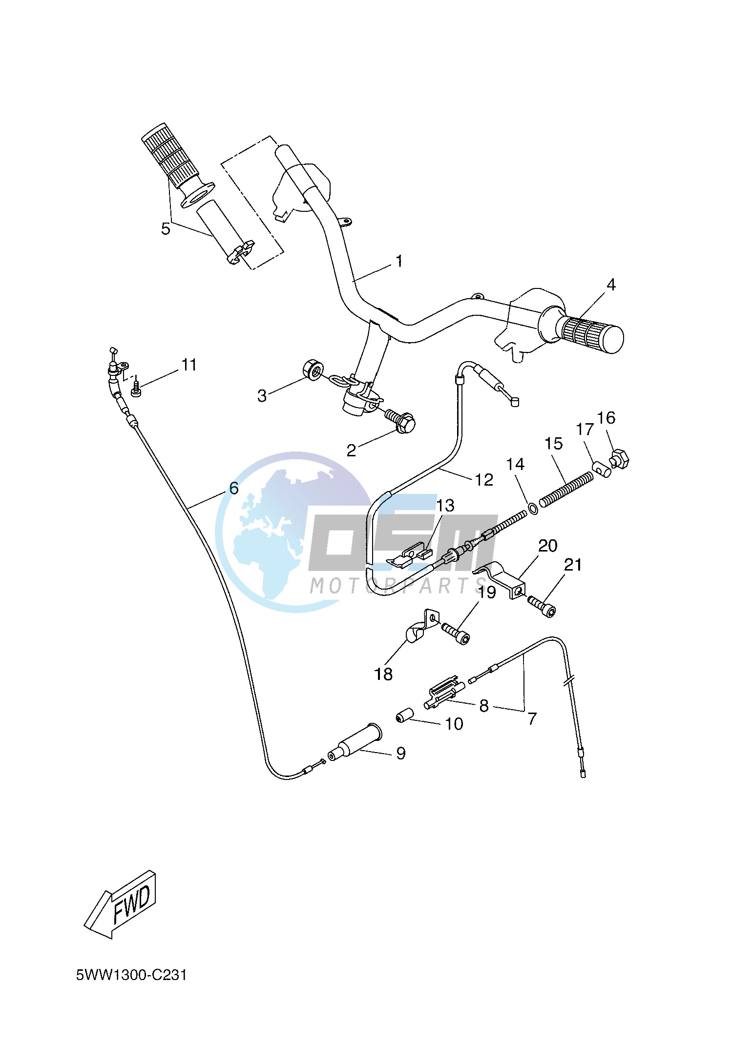 STEERING HANDLE & CABLE