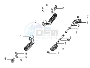 STX 150 drawing Footrest