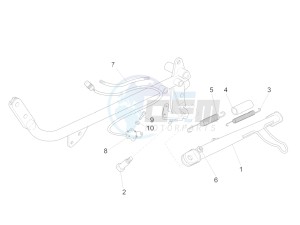 V7 II Special ABS 750 drawing Lateral stand