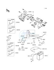 KVF 360 C [PRAIRIE 360 4X4 HARDWOODS GREEN HD] (C6F-C9F) C7F drawing CHASSIS ELECTRICAL EQUIPMENT