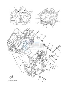 YFM700FWAD YFM7FGPLED GRIZZLY 700 EPS LIMITED EDITION (1HPY) drawing CRANKCASE