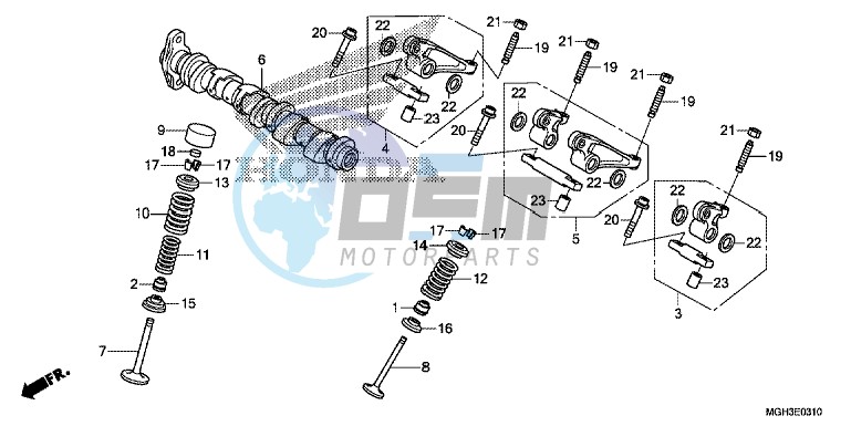 CAMSHAFT/VALVE (REAR)