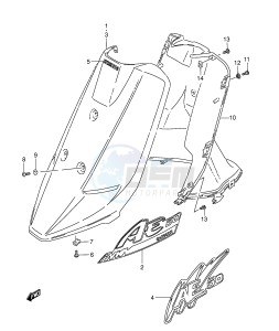 AE50 (E1) drawing LEG SHIELD (MODEL N P R T)