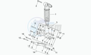 Griso V 850 IE IE drawing Connecting rod - rear shock abs.