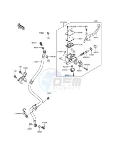 NINJA 250SL BX250AGF XX (EU ME A(FRICA) drawing Front Master Cylinder