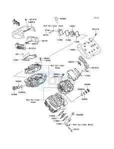 VN1600 CLASSIC VN1600A6F GB XX (EU ME A(FRICA) drawing Cylinder Head Cover