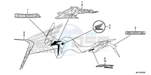 CRF1000AG CRF1000 - Africa Twin - ABS Europe Direct - (ED) drawing MARK/EMBLEM (MONOCHROME)