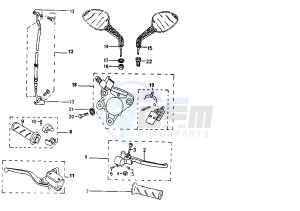 SPEEDAKE - 50 cc drawing FRONT BRAKE CALIPER HENGTONG