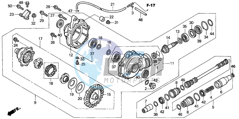 FRONT FINAL GEAR (TRX350FM/FE)