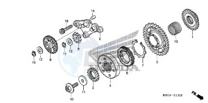 CRF250XC drawing STARTING CLUTCH