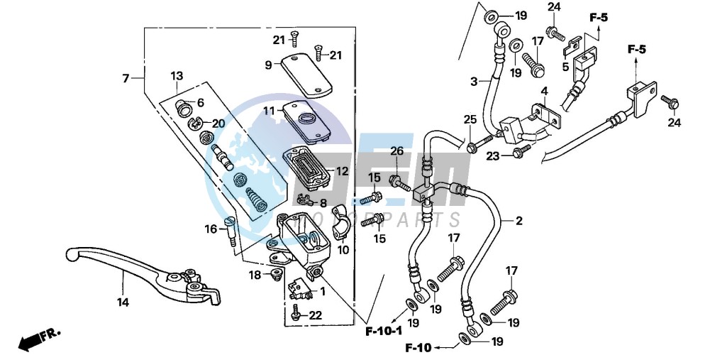 FR. BRAKE MASTER CYLINDER (CBF600SA6/NA6)