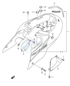 GSX1300R (E2) Hayabusa drawing FRAME COVER (MODEL K5)