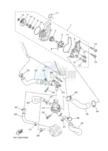 MT09A MT-09 ABS 900 (2DRN) drawing WATER PUMP