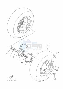 YFM700R (BCXH) drawing FRONT WHEEL