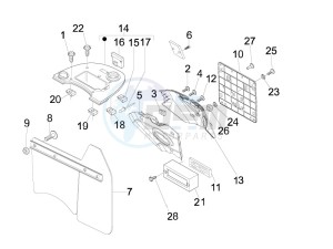 LX 50 2T E2 Touring (30Kmh) drawing Rear cover - Splash guard