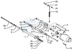 X9 180 Amalfi drawing Swinging arm