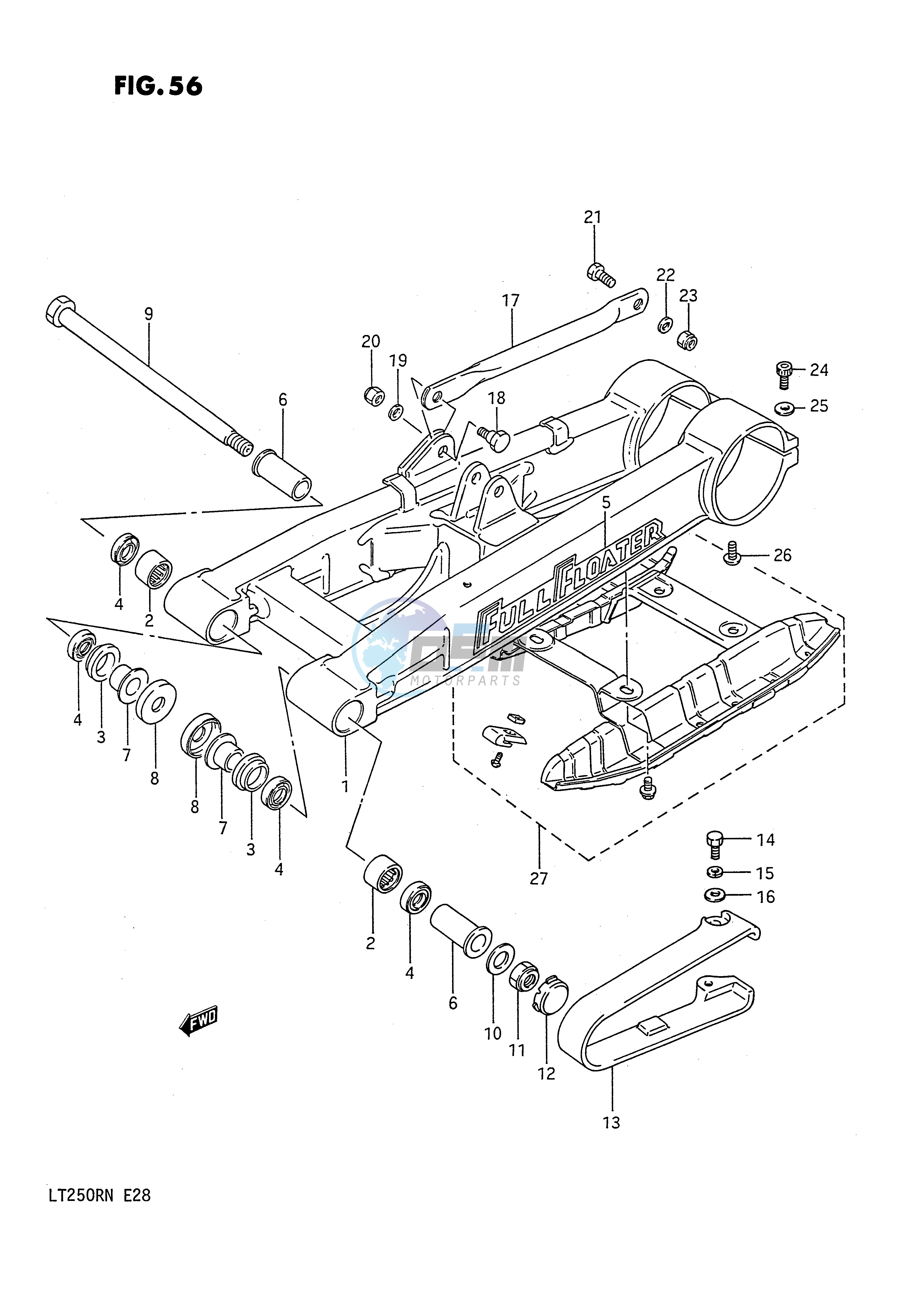 REAR SWINGING ARM (MODEL F)