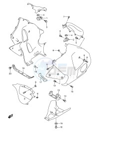 GSX1300R (E2) Hayabusa drawing UNDER COWL INSTALLATION PARTS