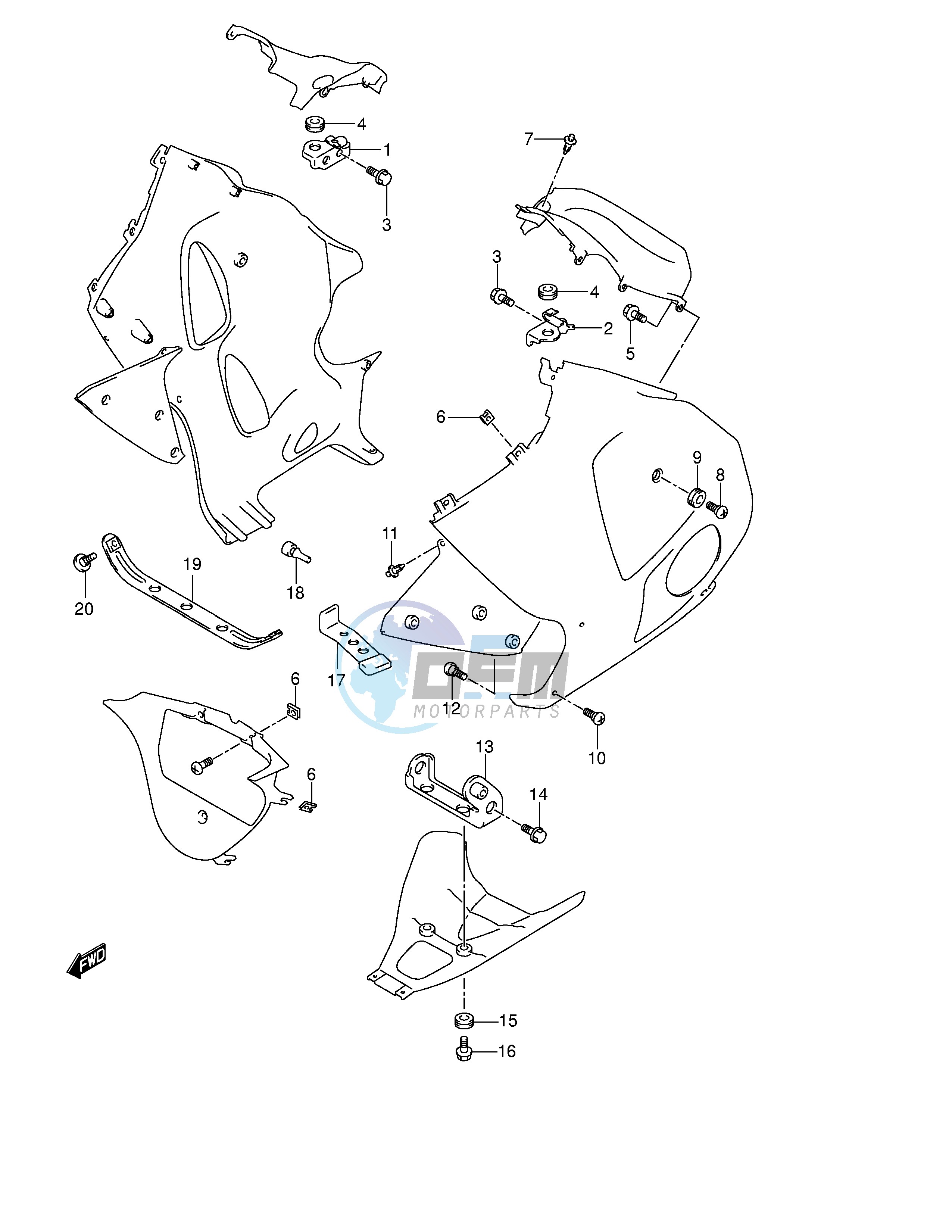 UNDER COWL INSTALLATION PARTS