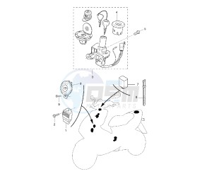 YQ AEROX 50 drawing ELECTRICAL DEVICES