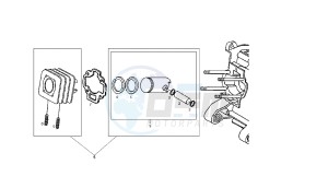 BOULEVARD - 50 CC 2T drawing PISTON-WRIST PIN ASSY.