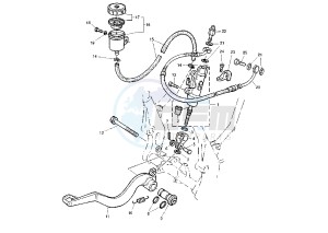 TT R 600 drawing REAR MASTER CYLINDER