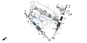 CB250 drawing CAMSHAFT/VALVE