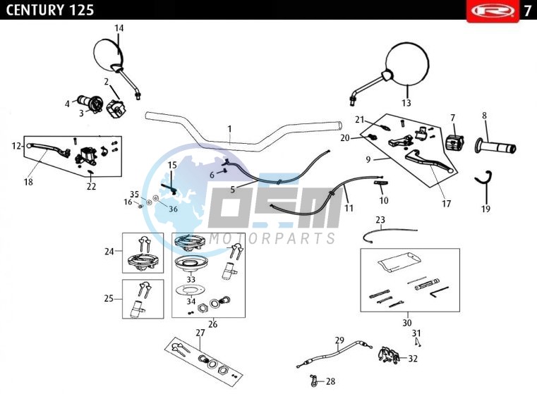 HANDLEBAR - LOCK KIT