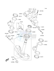 KLX 400 A [KLX400SR KLX400R] (A1-A2 A2 CAN ONLY) [KLX400SR KLX400R] drawing UNDER BRACKET