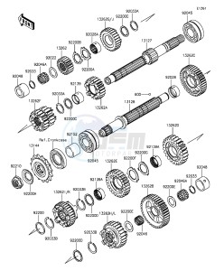 Z1000SX_ABS ZX1000MEF FR GB XX (EU ME A(FRICA) drawing Transmission