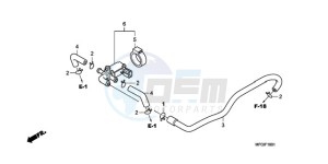 CB600FAA E / ABS MKH drawing AIR INJECTION CONTROL VALVE