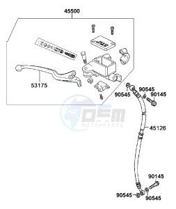 AGILITY FAT 50cc12 inch Netherlands drawing Brake Master Cylinder