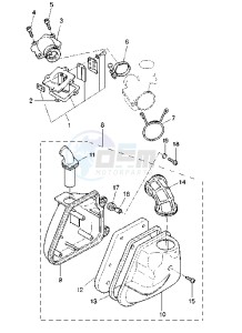 YQ AEROX 50 drawing INTAKE