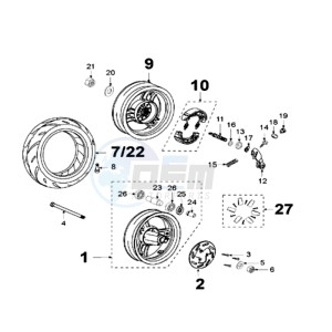 LUDIX 10 RLA drawing WHEELS