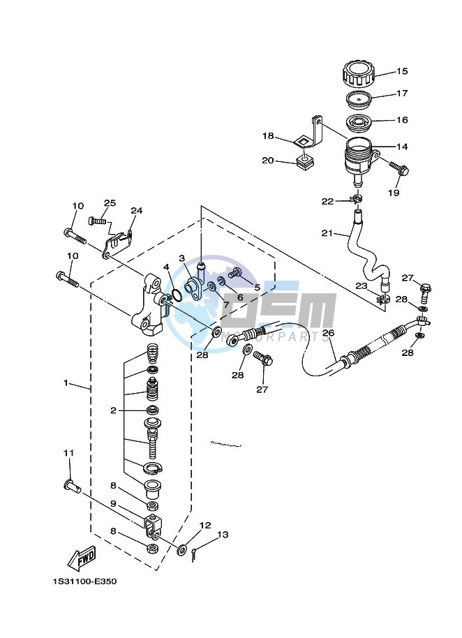 REAR MASTER CYLINDER