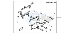 VT750CD3 drawing LEATHER S/B STAY