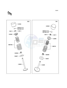 KLX450R KLX450ACF EU drawing Valve(s)